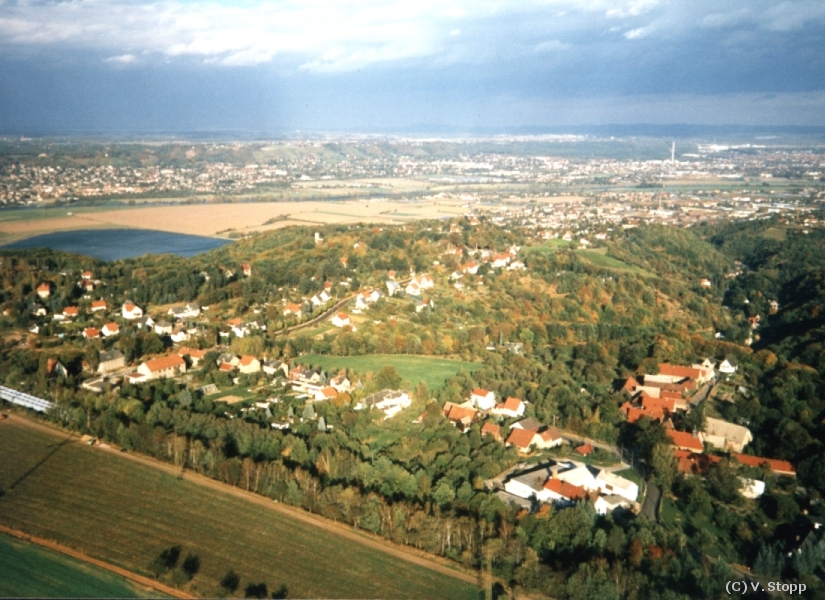 Luftbild von Oberwartha