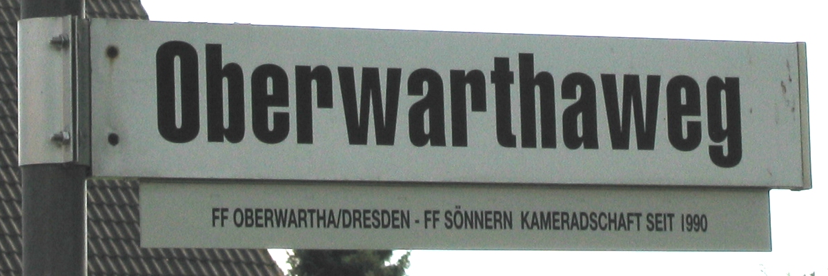 Oberwarthaweg am Feuerwehrhaus in Sönnern
