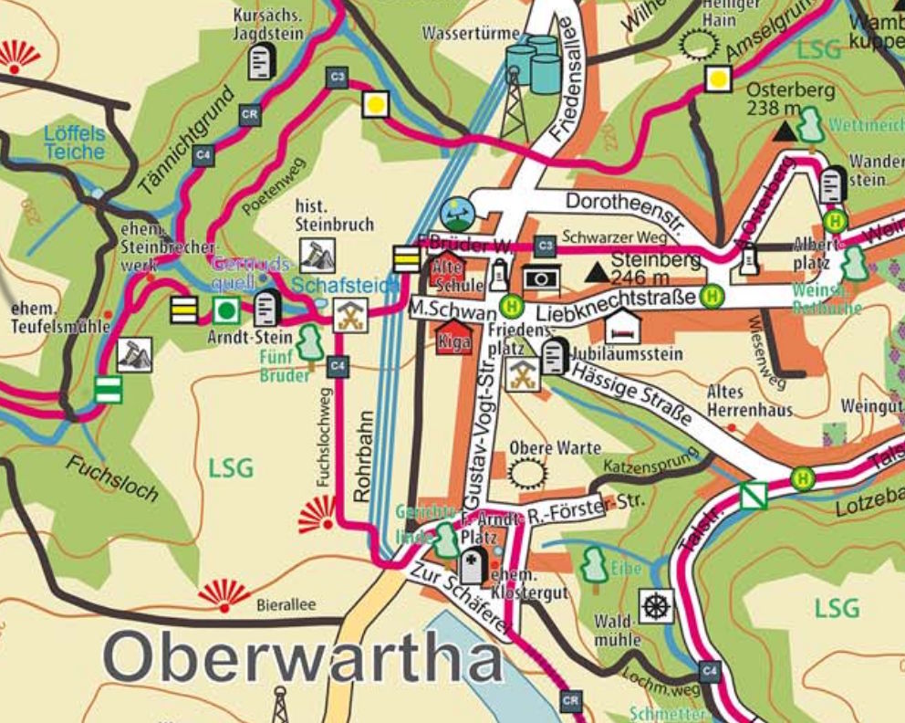Karte Oberwartha